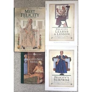American Girl Felicity Book Lot Historical 1 2 3 Short Story Set of 4 Homeschool